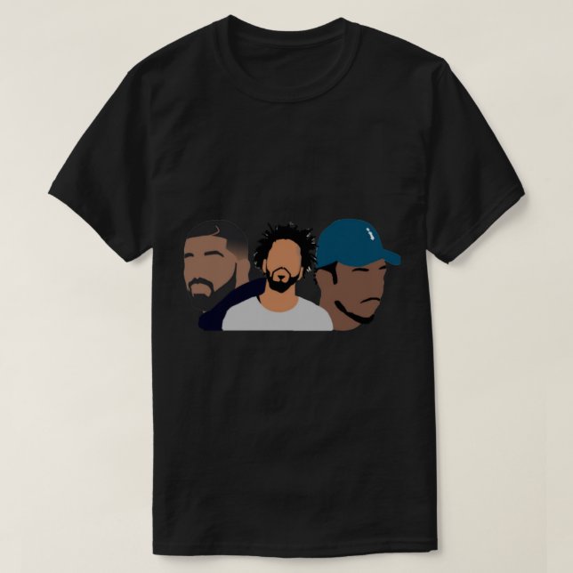 T-shirt Drake, J Cole, Kendrick Lamar Shirt Classic T-Shi (Design devant)