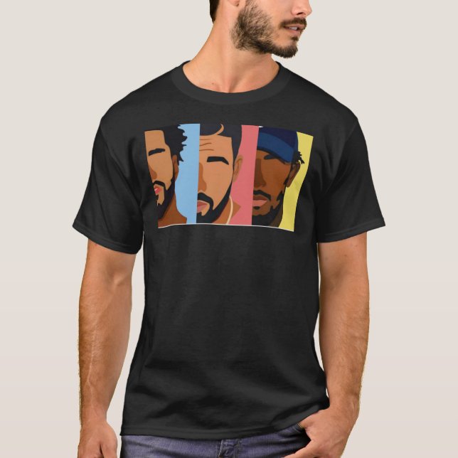 T-shirt Drake, J Cole, Kendrick Lamar Shirt Classic T-Shir (Devant)