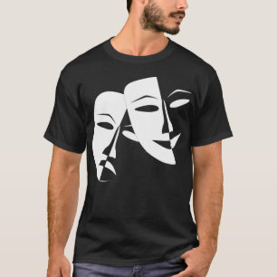T-shirt Drama Comédie Opéra Cinéma Masque Théâtre Happy Sa