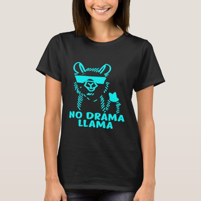 T-shirt Drama Llama Alpaca Rainbow Carl Idea (Devant)