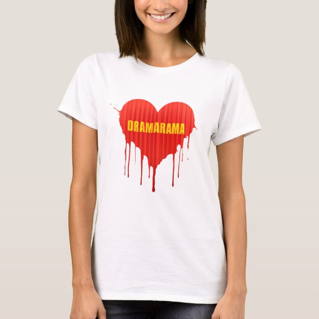 T-shirt Drama Queen Dramarama bleeding heart women's (Devant)