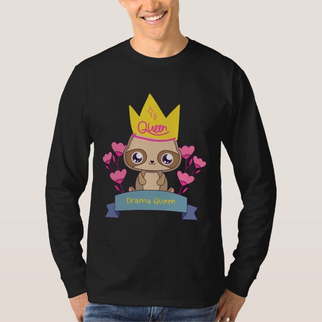 T-shirt Drama Queen Sloth (Devant)