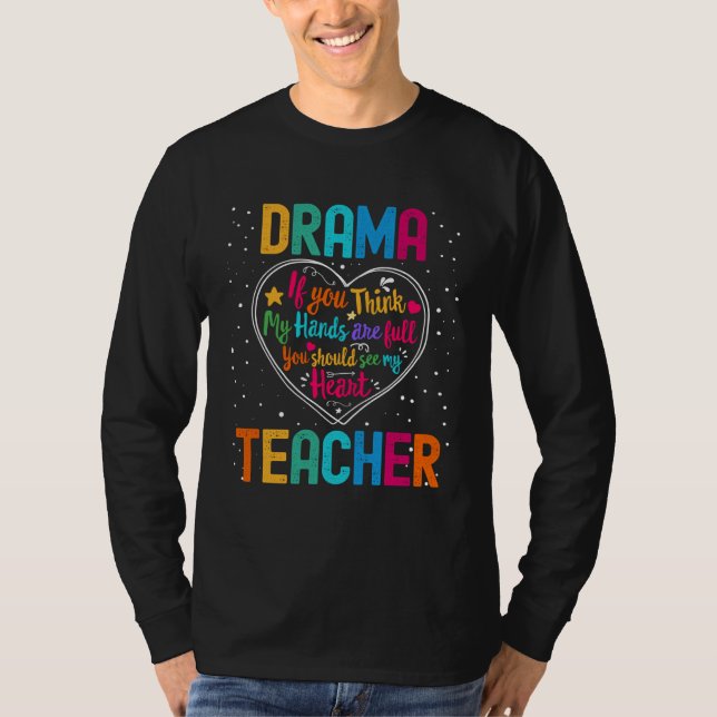 T-shirt Drama Teacher Appreciation Week Back to School Hea (Devant)