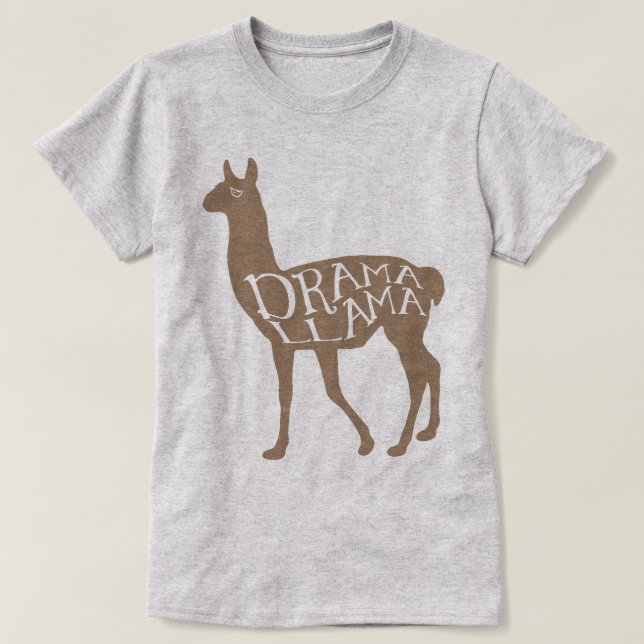 T-shirt dramatique Llama (Design devant)