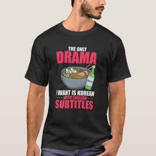 T-shirt Drame Coréen Hilarié Avec Sous-Titres Anglais Watc