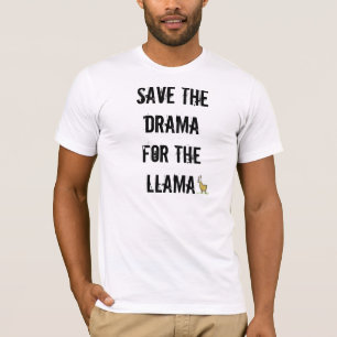 T-shirt Drame de lama