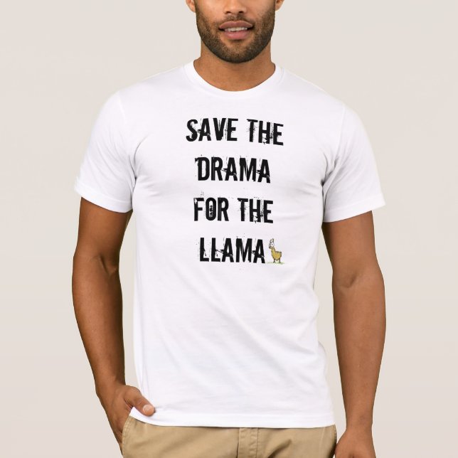 T-shirt Drame de lama (Devant)
