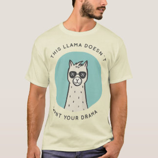 T-shirt Drame de lama