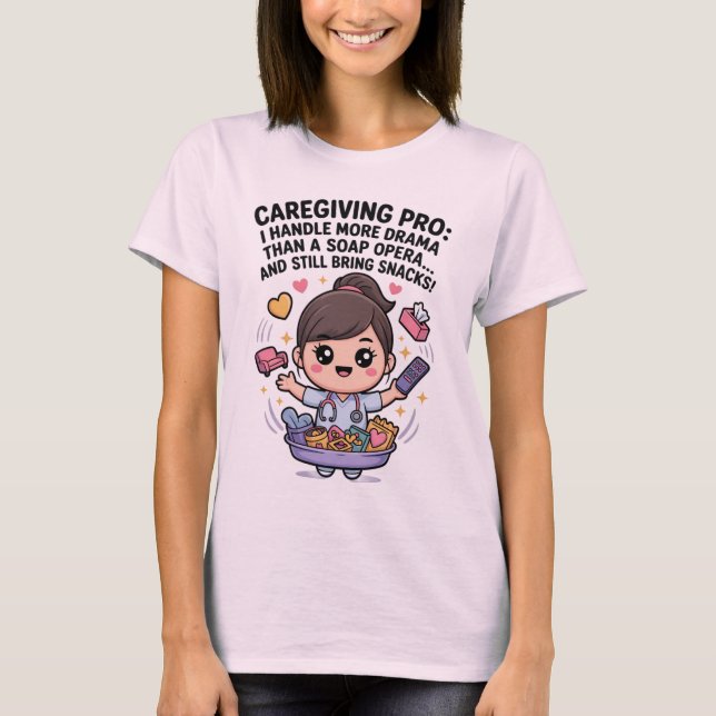 T-shirt Drame de soap opera drôle pour les professionnels  (Devant)