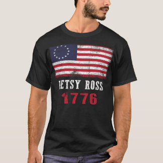 T-shirt Drapeau 1776 de Betsy Ross de drapeau américain de
