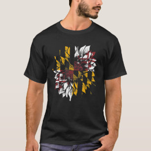 T-shirt Drapeau 1 du Tournesol du Maryland