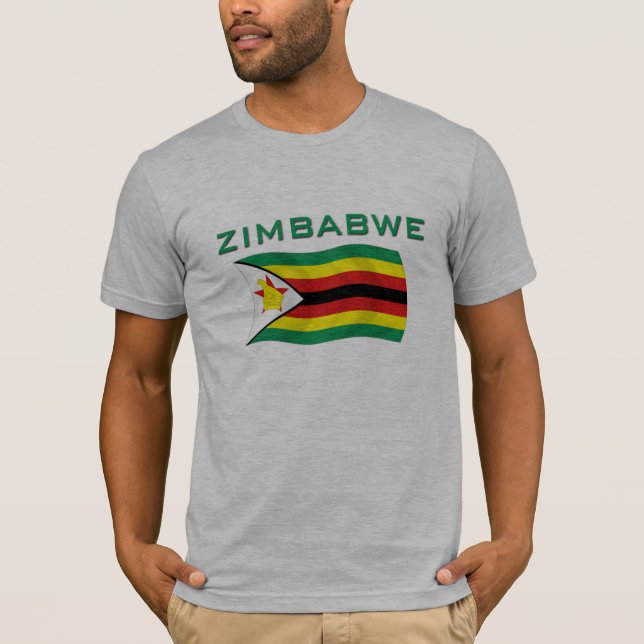 T-shirt Drapeau 2 du Zimbabwe (Devant)