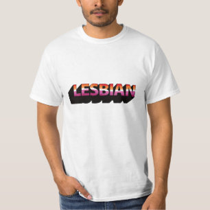 T-shirt Drapeau 3D LESBIENNE