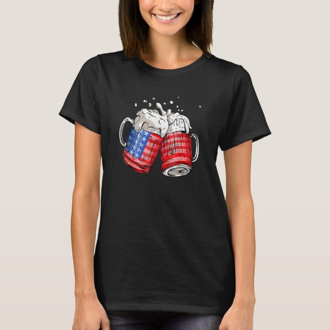 T-shirt Drapeau 4 juillet (Devant)