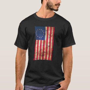 T-shirt Drapeau 4 juillet Indépendance Betsy Ross 1776 USA