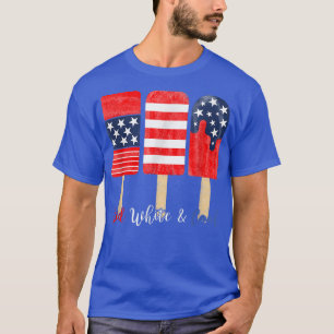 T-shirt Drapeau 4 juillet rouge blanc et Cool américain