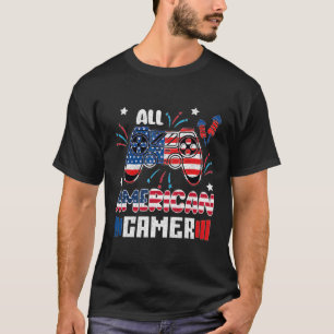 T-shirt Drapeau 4 juillet tous les joueurs américains