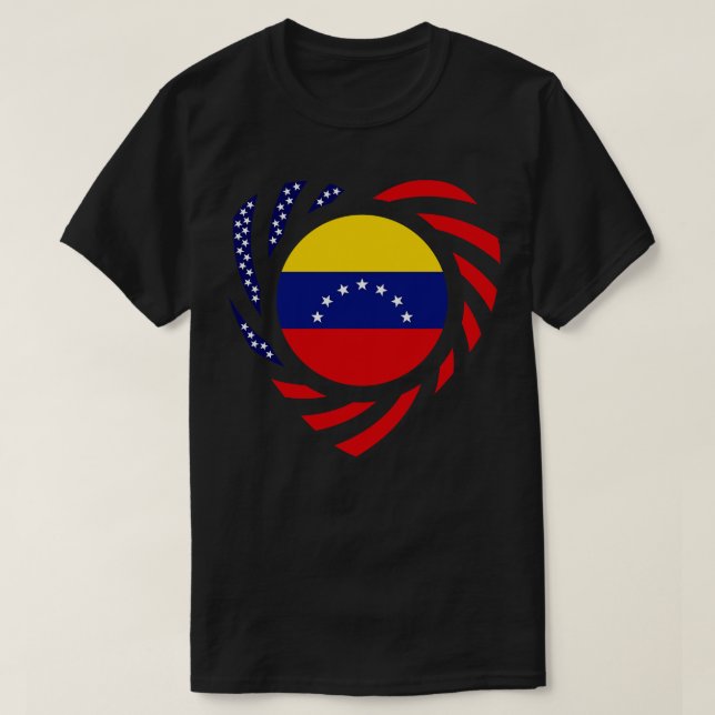 T-shirt Drapeau 7 S vénézuélien du Patriot Multinational A (Design devant)
