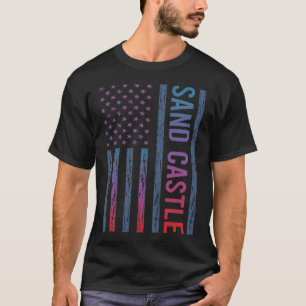 T-shirt Drapeau à dégradé Château de Sable