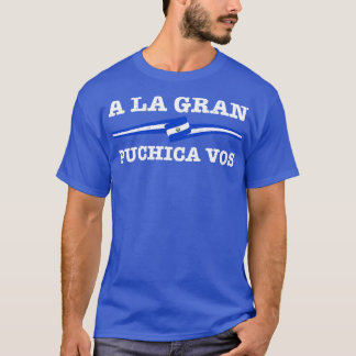 T-shirt Drapeau A la gran puchica vos El Salvador