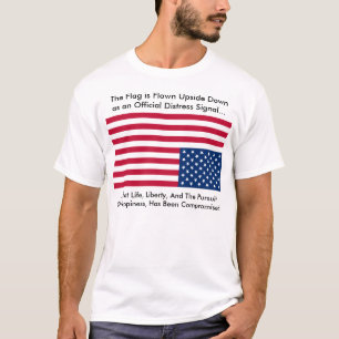 T-shirt Drapeau à l'envers