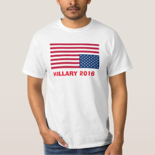 T-SHIRT DRAPEAU À L'ENVERS DE HILLARY 2016
