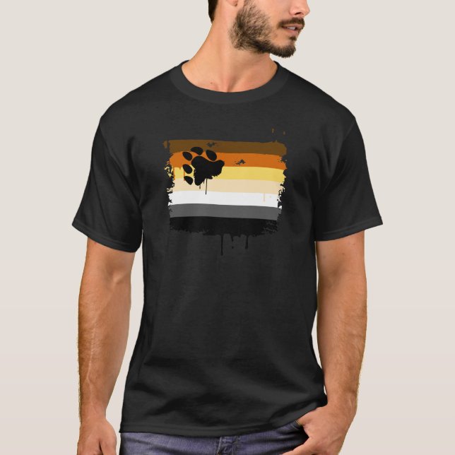 T-shirt DRAPEAU À L'OURS DÉGoulinant (Devant)