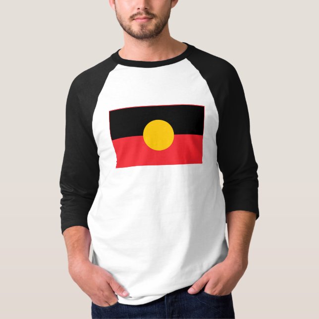 T-shirt Drapeau aborigène australien (Devant)