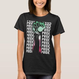 T-shirt Drapeau Abrosexuel Gay pride Fist Queer Lgbtq Abro