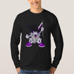 T-shirt Drapeau Acé Gnome Lever Fierté Acé Lgbqa A