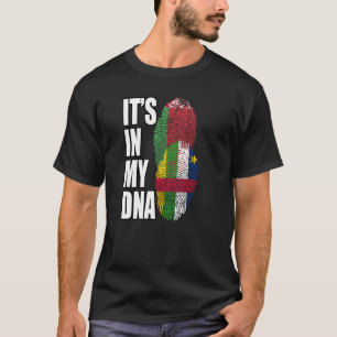 T-shirt Drapeau ADN Mélangé Biélorusse Et Centrafricain He