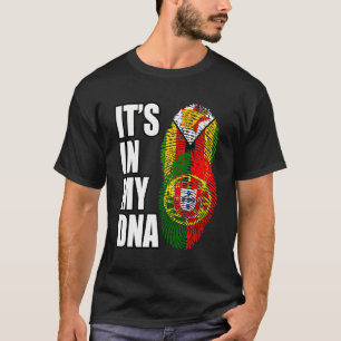 T-shirt Drapeau Adn Patrimoine Mélangé Du Zimbabwe Et Du P