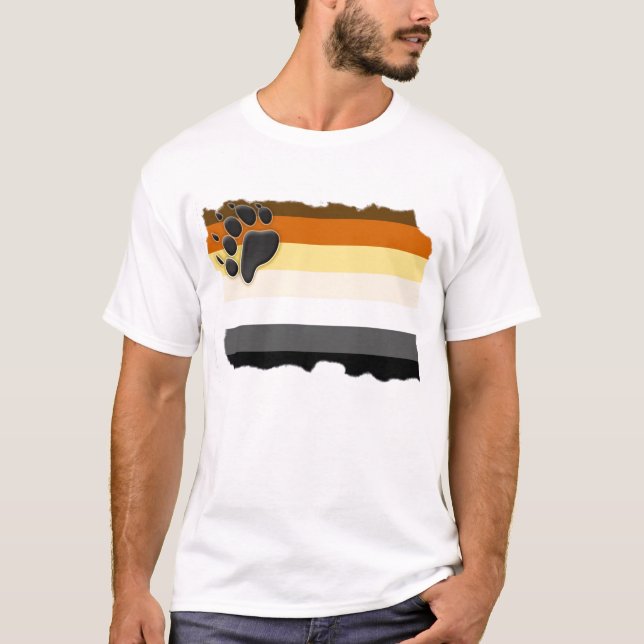 T-shirt Drapeau affligé d'ours (Devant)