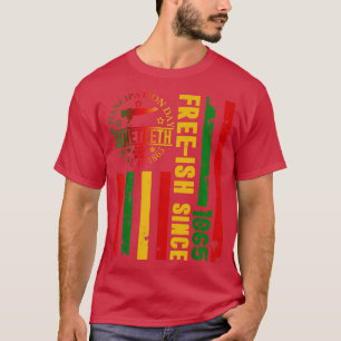T-shirt Drapeau Africain Drapeau Libre Ish depuis 1865 Noi