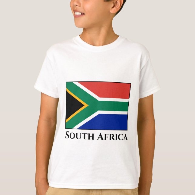 T-shirt Drapeau Afrique du Sud (Devant)