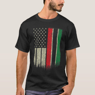 T-shirt Drapeau afro-américain Drapeau panafricain Drapeau