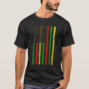 T-shirt Drapeau afro-américain pour le Mois de l'histoire 