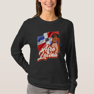 T-shirt Drapeau Afro Latina République Dominicaine
