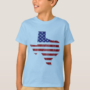 T-SHIRT DRAPEAU ÂGÉ LE TEXAS DES USA