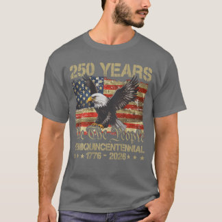 T-shirt Drapeau Aigle 250 Ans 1776 2026 250e Anniversaire