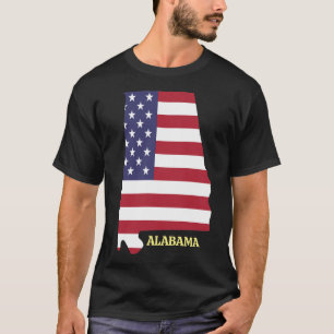 T-shirt Drapeau ALABAMA Family Reunion 💛 Rouge Blanc Bleu