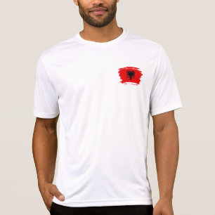 T-shirt Drapeau albanais