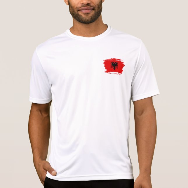 T-shirt drapeau albanais (Devant)