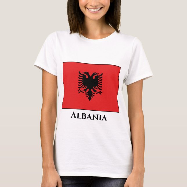 T-shirt Drapeau albanais (Devant)