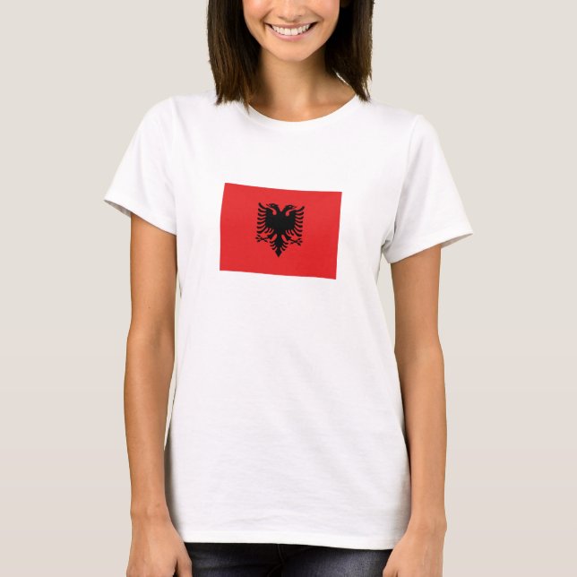 T-shirt Drapeau albanais patriotique (Devant)