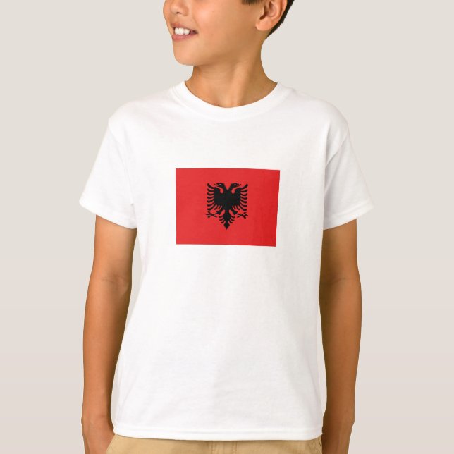 T-shirt Drapeau albanais patriotique (Devant)