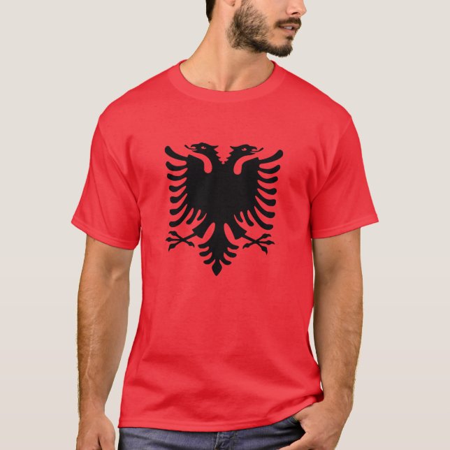 T-shirt Drapeau Albanie (Devant)