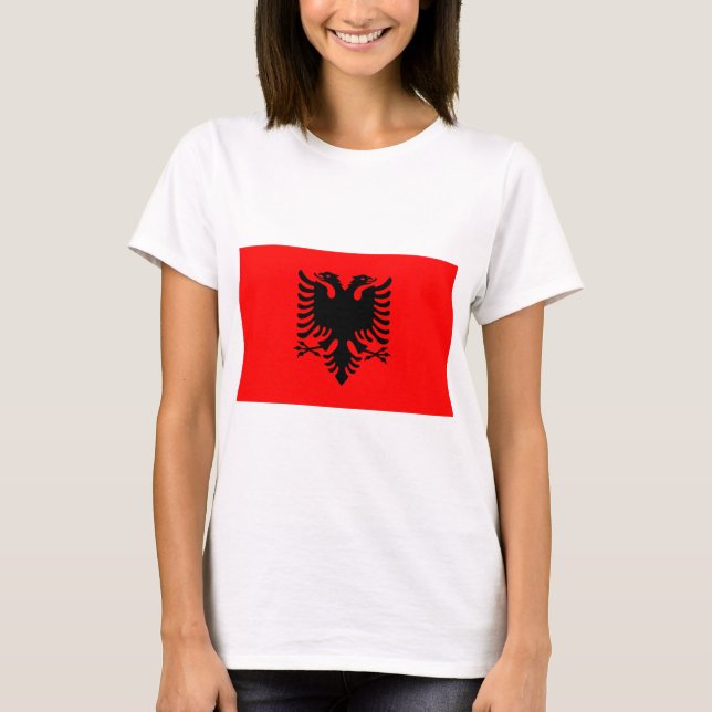 T-shirt Drapeau Albanie (Devant)