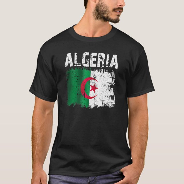 T-shirt Drapeau Algérie (Devant)
