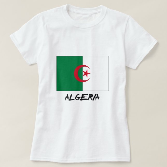 T-shirt Drapeau Algérie (Design devant)